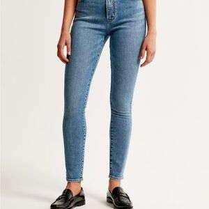 Abercrombie & Fitch Light Blue High Rise Skinny Jeans